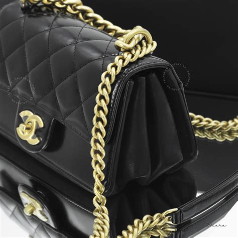 flap bag with top handle chanel|25cm chanel flap bag.